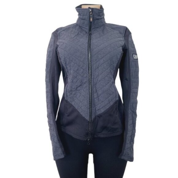 Kerrits Jackets & Blazers - Kerrits Women's Navy‎ Black Long Sleeve Spiral Quilted Winter Riding Jacket Sz S